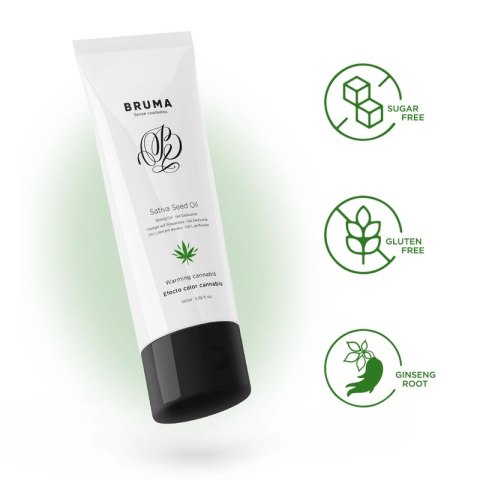 BRUMA Żel nawilżający intymny konopny rozgrzewający 100 ml
