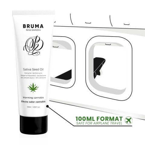 BRUMA Żel nawilżający intymny konopny rozgrzewający 100 ml