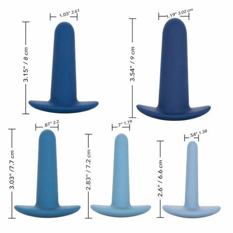 CalExotics They-Ology Zestaw do treningu analnego 5 elementow silikon