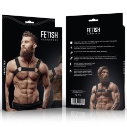 Fetish Submissive Attitude Uprząż Neoprenowa Regulowana Czarna Unisex
