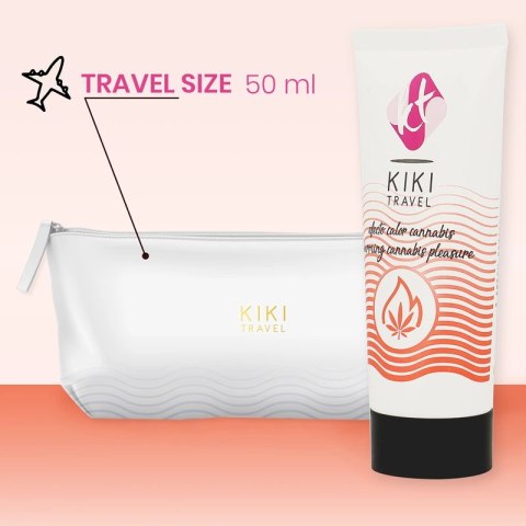 Kiki Travel Lubrykant Konopny Hot Effect 50ml - Wegański, Aloes, Bez Parabenow