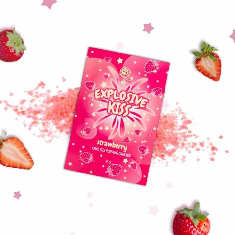 Secret Play Popping Candies Truskawkowe 9g - Musujące cukierki w saszetce