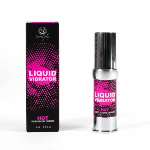 Secret Play żel intymny w płynie 15ml - system wibracyjny, truskawka z kremem