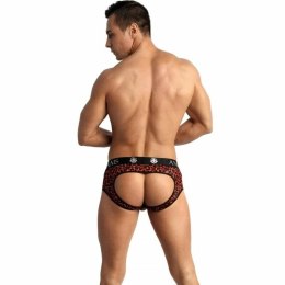 Anais Men Tribal Jock Bikini L czerwona mikrofibra, zwierzęcy wzor