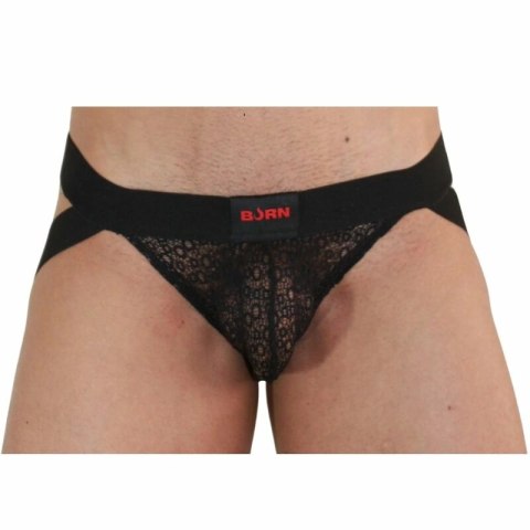 BURN Jock Lingerie Model 005 Czarna L - nowoczesne suspensorium