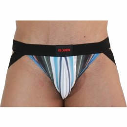 BURN Jock Multicolor Czarny XL - Pas biodrowy z elastycznej tkaniny