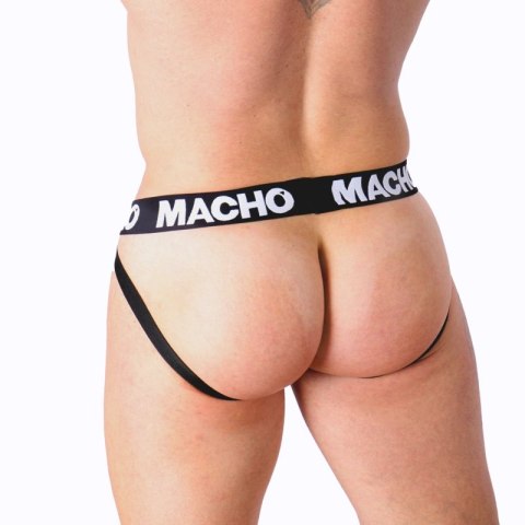 MACHO JOCK MX26X1 Grid Siatkowy Jockstrap Biały M Elastyczna Tkanina