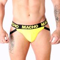 MACHO MX25A Jockstrap Lycra żołty XL - sportowy komfort i przewiewność