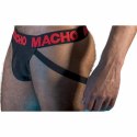 MACHO MX26X2 JOCK jockstrap czarno-czerwony L, elastyczny materiał