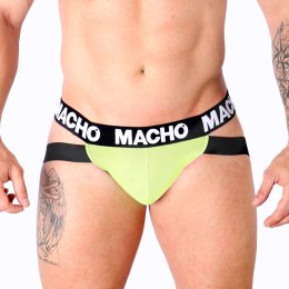 MACHO MX28FA Jockstrap sportowy żołty M - lycra, anatomiczny kroj