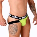 MACHO MX28FA Jockstrap sportowy żołty M - lycra, anatomiczny kroj