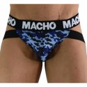 MACHO MX28MA Jockstrap L Wojskowy Niebieski Anatomiczny