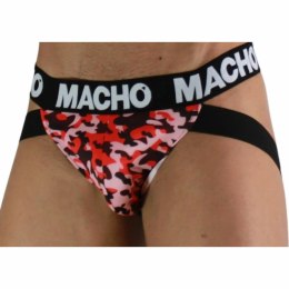 MACHO MX28MR Jockstrap Military Red XL - anatomiczny, oddychający