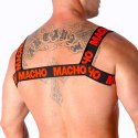 Macho Double Red - Podwojne Elastyczne Szelki Regulowane Unisex