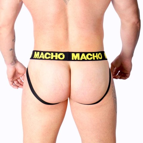 Macho MX25A Jockstrap Lycra żołty M - sportowa bielizna męska