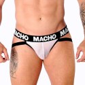 Macho MX26X1 Jock Grid biały S - siateczkowy jockstrap sportowy