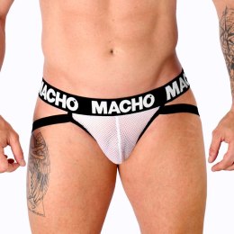 Macho MX26X1 Jock Grid biały S - siateczkowy jockstrap sportowy