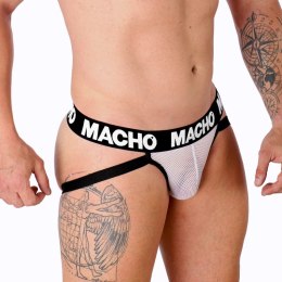 Macho MX26X1 Jock Grid biały S - siateczkowy jockstrap sportowy