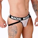 Macho MX26X1 Jockstrap siateczkowy biały XL elastyczna tkanina