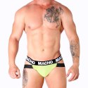Macho MX28FA Jockstrap żołty S - anatomiczny, lycra, podwojne paski