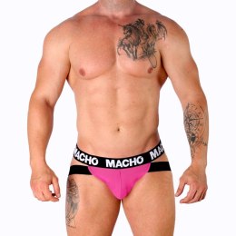 Macho MX28FR Jockstrap rożowy neonowy L - elastyczny anatomiczny kroj