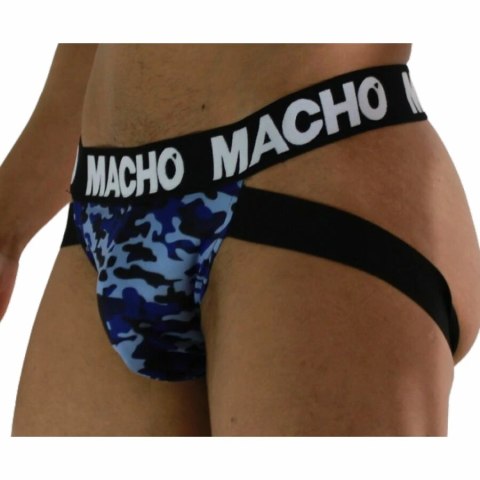 Macho MX28MA Jockstrap Military Blue XL - Anatomiczny Komfort i Wsparcie