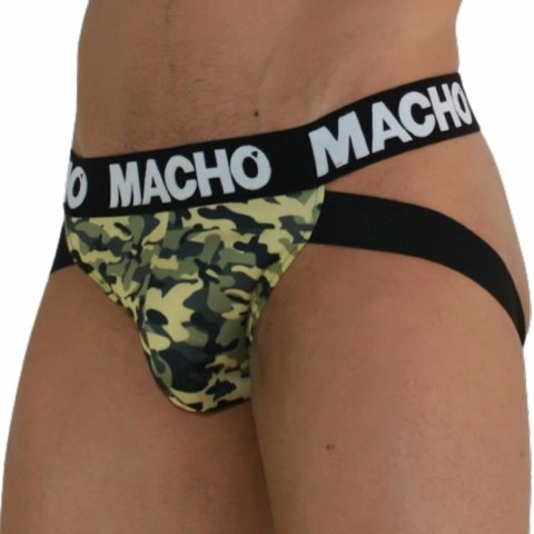 Macho MX28MV Jockstrap anatomiczny, zielony militarny, rozmiar M