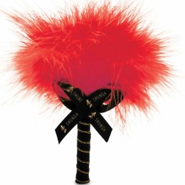 Shunga Sensual Body Powder Strawberry - Zestaw do masażu z pędzelkiem 75g