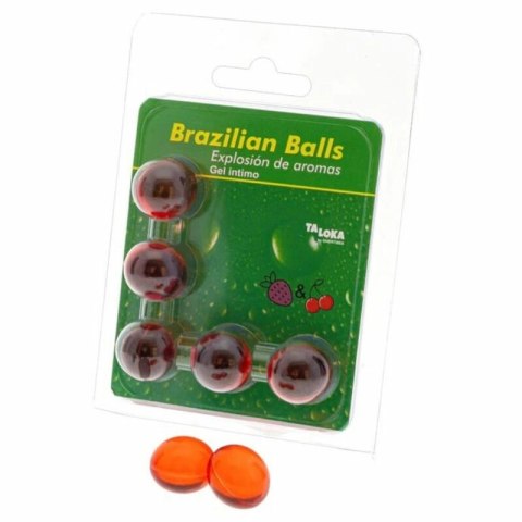 Taloka Brazilian Balls 5 szt. Truskawka Wiśnia - żel aromatyczny
