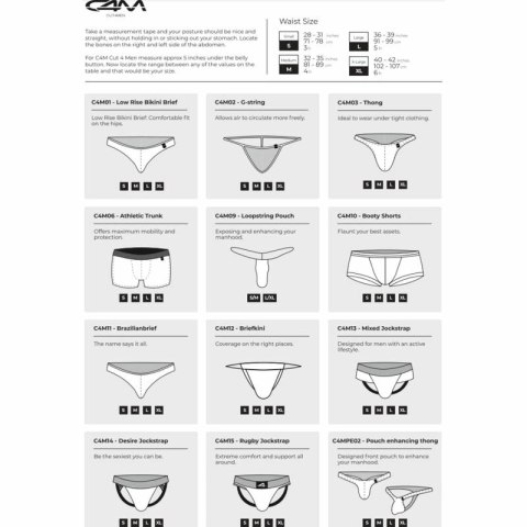 Cut4Men Jockstrap Desire XL Niebieski - Sportowa Bielizna Komfortowa