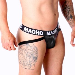MACHO MX25NC Jock anatomiczny czarna skora XL