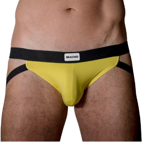Macho MX22A Jockstrap L/XL żołty - anatomiczna konstrukcja i lycra