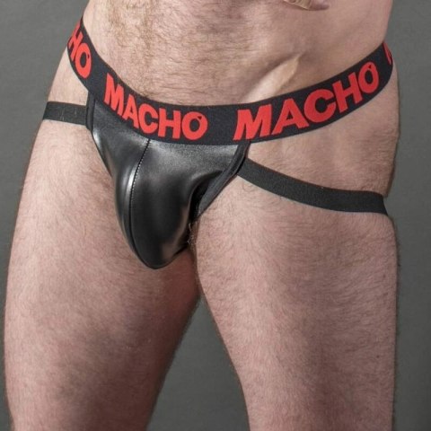 Macho MX25RC Jock L czerwony - anatomiczny model z syntetycznej skory