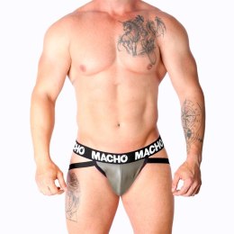 Macho MX27GR Jock anatomiczny szary-beżowy L imitacja skory