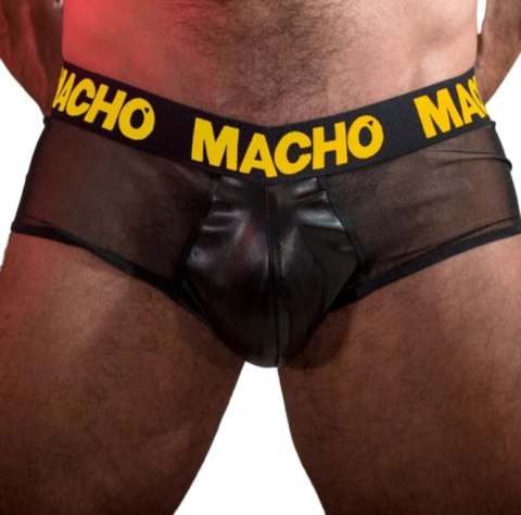 Macho MX24AN Slip męski żołty XL - elastyczny materiał, efekt skory