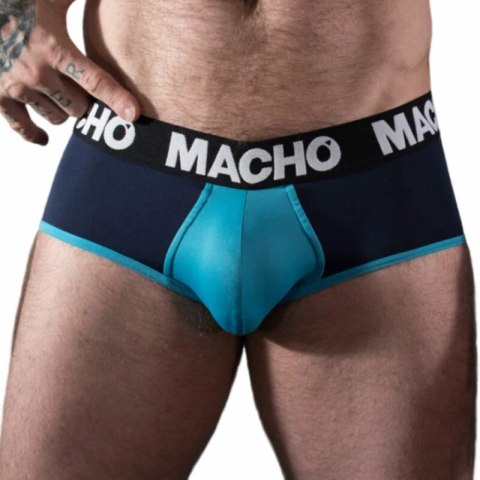 Macho MS26A Slip męski niebieski L oddychający lycra