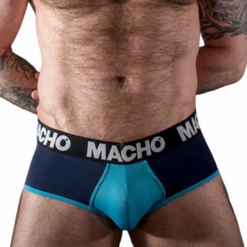 Macho MS26A Slip męski niebieski L oddychający lycra