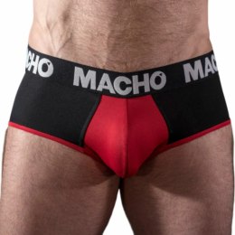 Macho MS26N Slip męski czarno-czerwony, lycra, rozmiar M