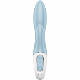 Satisfyer Air Pump Bunny 1 - niebieska maszyna intymna z funkcją nadmuchu