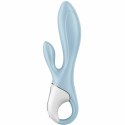 Satisfyer Air Pump Bunny 1 - niebieska maszyna intymna z funkcją nadmuchu