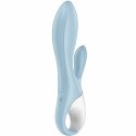 Satisfyer Air Pump Bunny 1 - niebieska maszyna intymna z funkcją nadmuchu