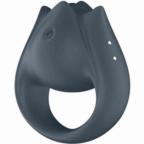 Satisfyer Perfect Pair 2 Grey - Wielofunkcyjny Pierścień i Stymulator 2w1