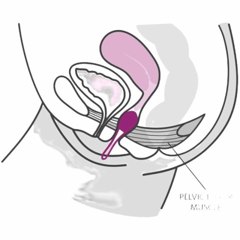 Fun Factory Smartball Uno biało-liliowy - kulka do ćwiczeń mięśni dna miednicy