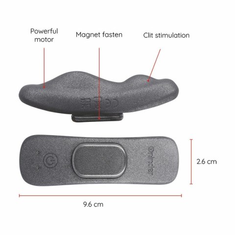 ONINDER MANILA - Wibrująca bielizna z aplikacją, 9 trybow, 9,6x2,6 cm