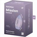 Satisfyer Mission Control Liliowy - Kompaktowe urządzenie z podwojnym systemem impulsow, IPX7