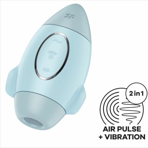 Satisfyer Mission Control Mini - Wibracyjny System Air Pulse, niebieski