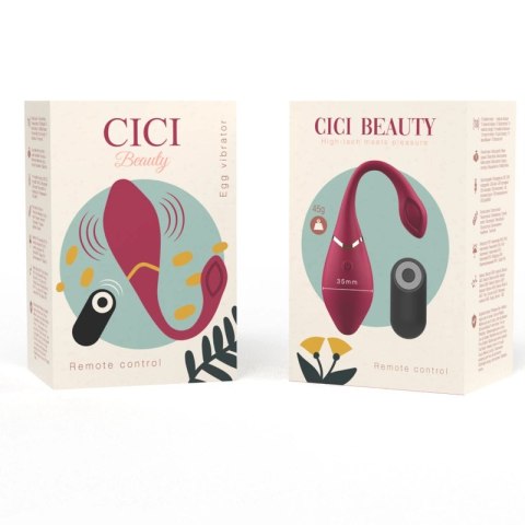 CICI Beauty EGG - silikonowy model zdalnie sterowany, wodoodporny, 10 trybow