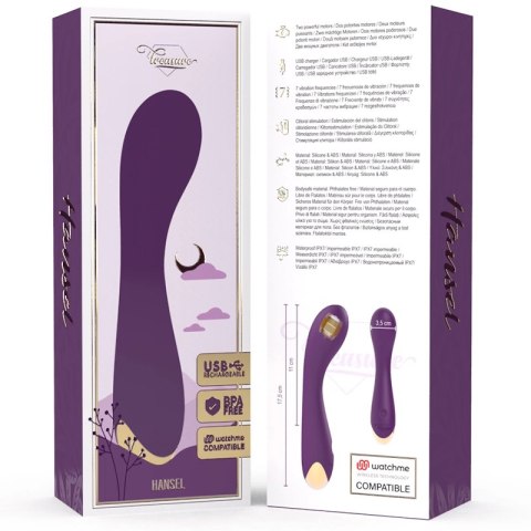 Treasure Hansel G-Spot Model Intuicyjny Bezprzewodowy 17,5cm Fioletowy