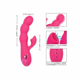 CalExotics California Dreaming Oceanic Motion - silikonowy masażer z funkcją ssania, niebieski