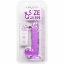 CalExotics Queen Size Model Fioletowy 15,3 cm - Elastyczny System z Przyssawką